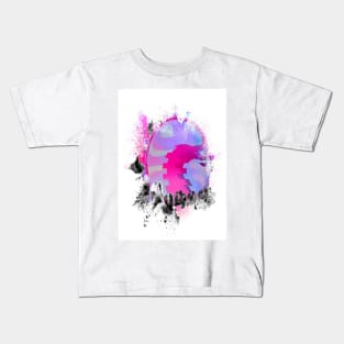 Towering wave graffiti abstract Kids T-Shirt